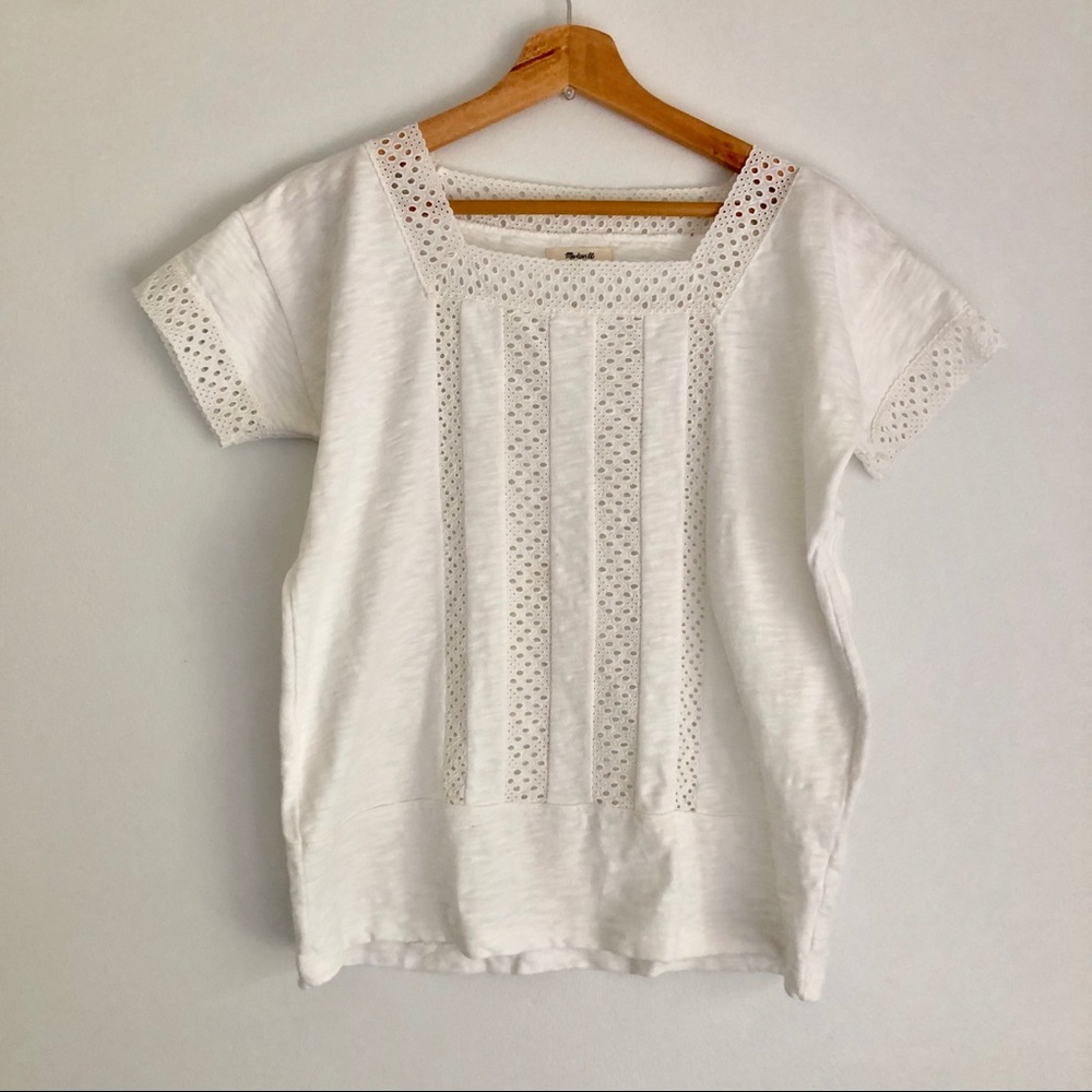 Madewell vignette top, off white
